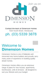 Mobile Screenshot of dimensionhomes.com.au